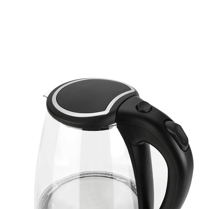 Electric Glass Kettle UK Plug Blue LED Light See Through (1.8L) HD-1857-A 220V 20000W