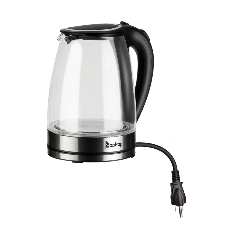 Electric Glass Kettle UK Plug Blue LED Light See Through (1.8L) HD-1857-A 220V 20000W