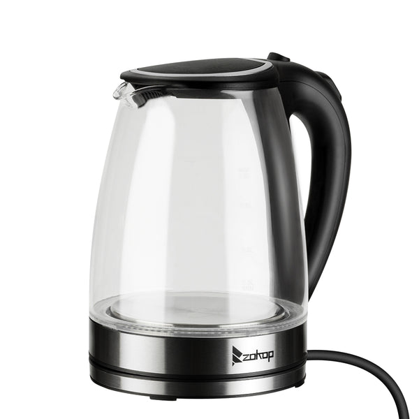 Electric Glass Kettle UK Plug Blue LED Light See Through (1.8L) HD-1857-A 220V 20000W